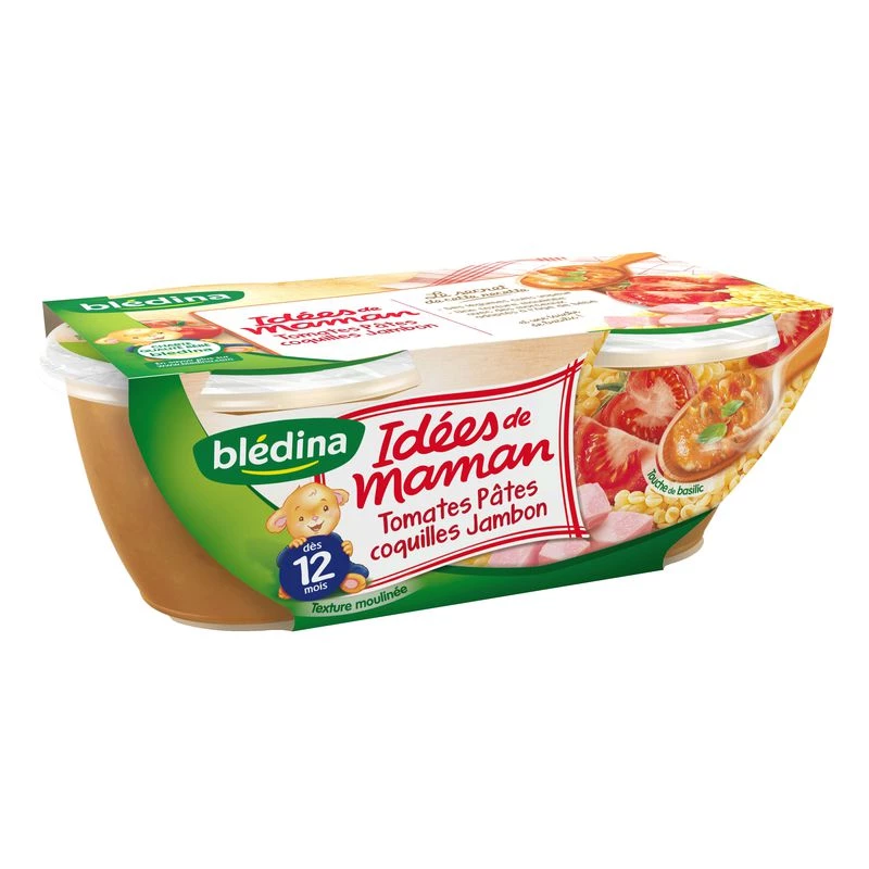 Vỏ/giăm bông/thùng cà chua từ 12 tháng 2x200g - BLEDINA