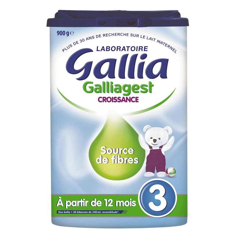 Lait en poudre galliagest croissance 900g - GALLIA