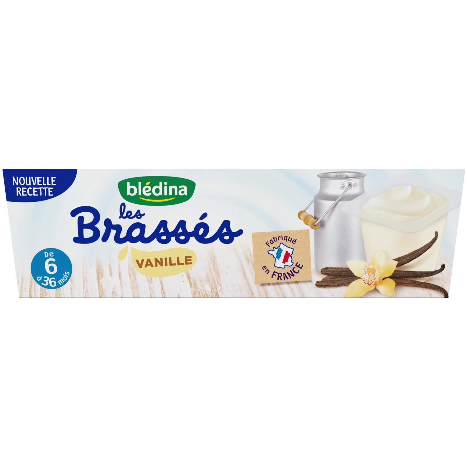 Vanilla baby dessert 6-36 months 6x95g - BLEDINA