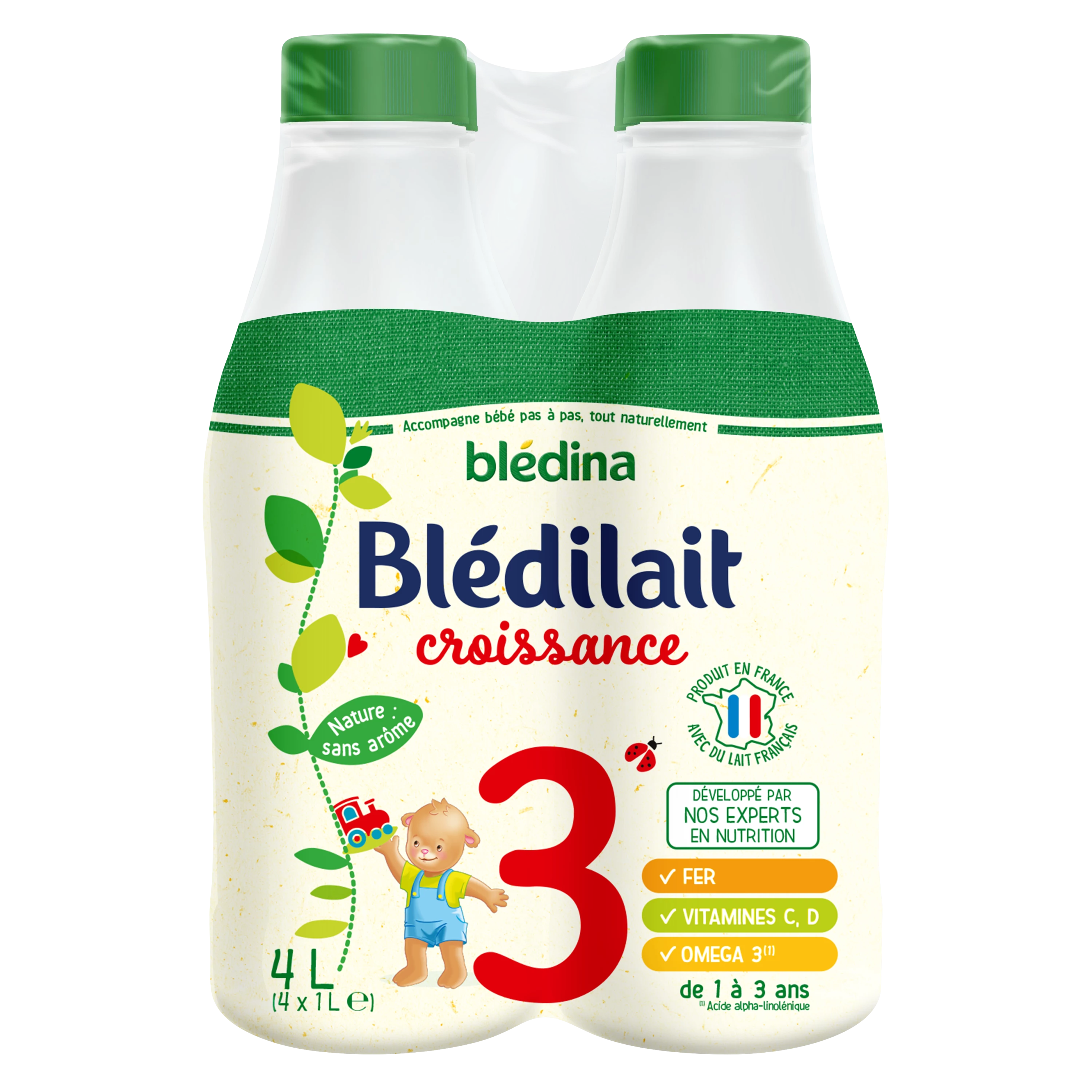 BLEDILAIT Growth 4x1L From 1 to 3 years - BLEDINA