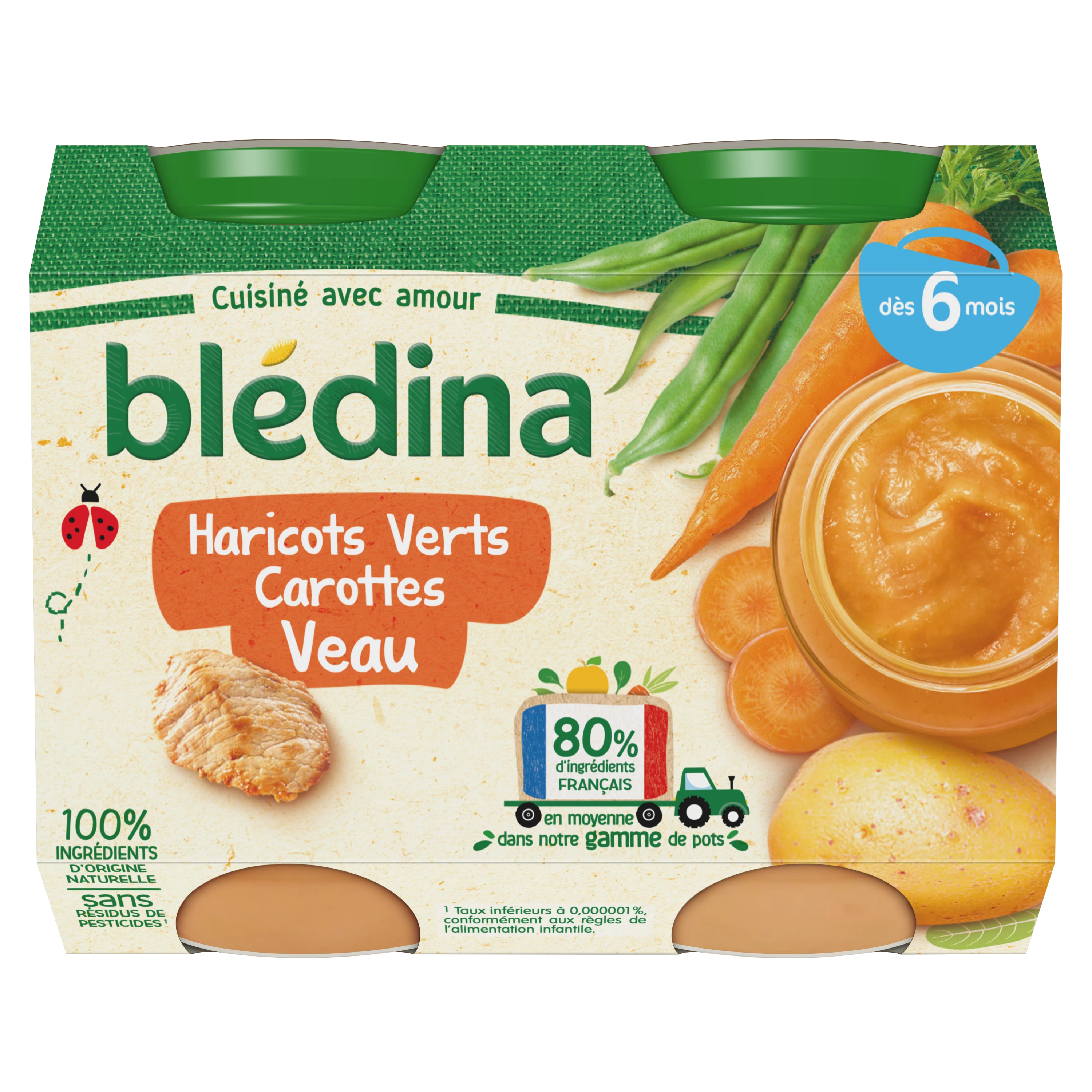 Blédiner bols coquillettes, légumes et lait - dès 12 mois, Blédina (2 x 200  g)