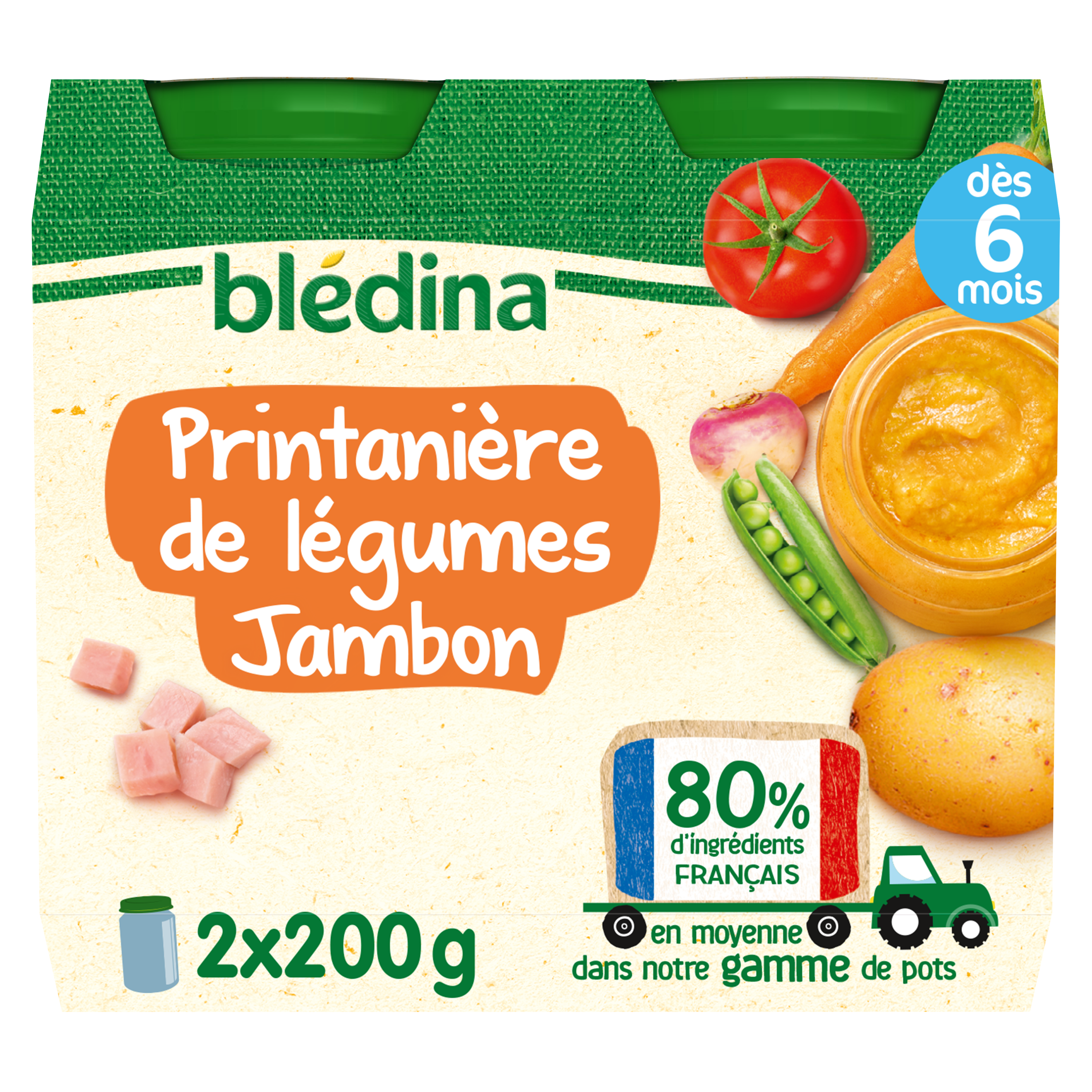 Bledina Plat bébé dès 15 mois, tagine de poulet, citron et touche de  coriandre 