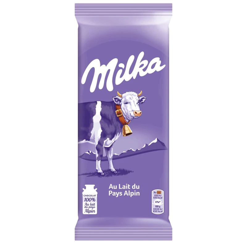 Tablette de chocolat au lait 200g - MILKA