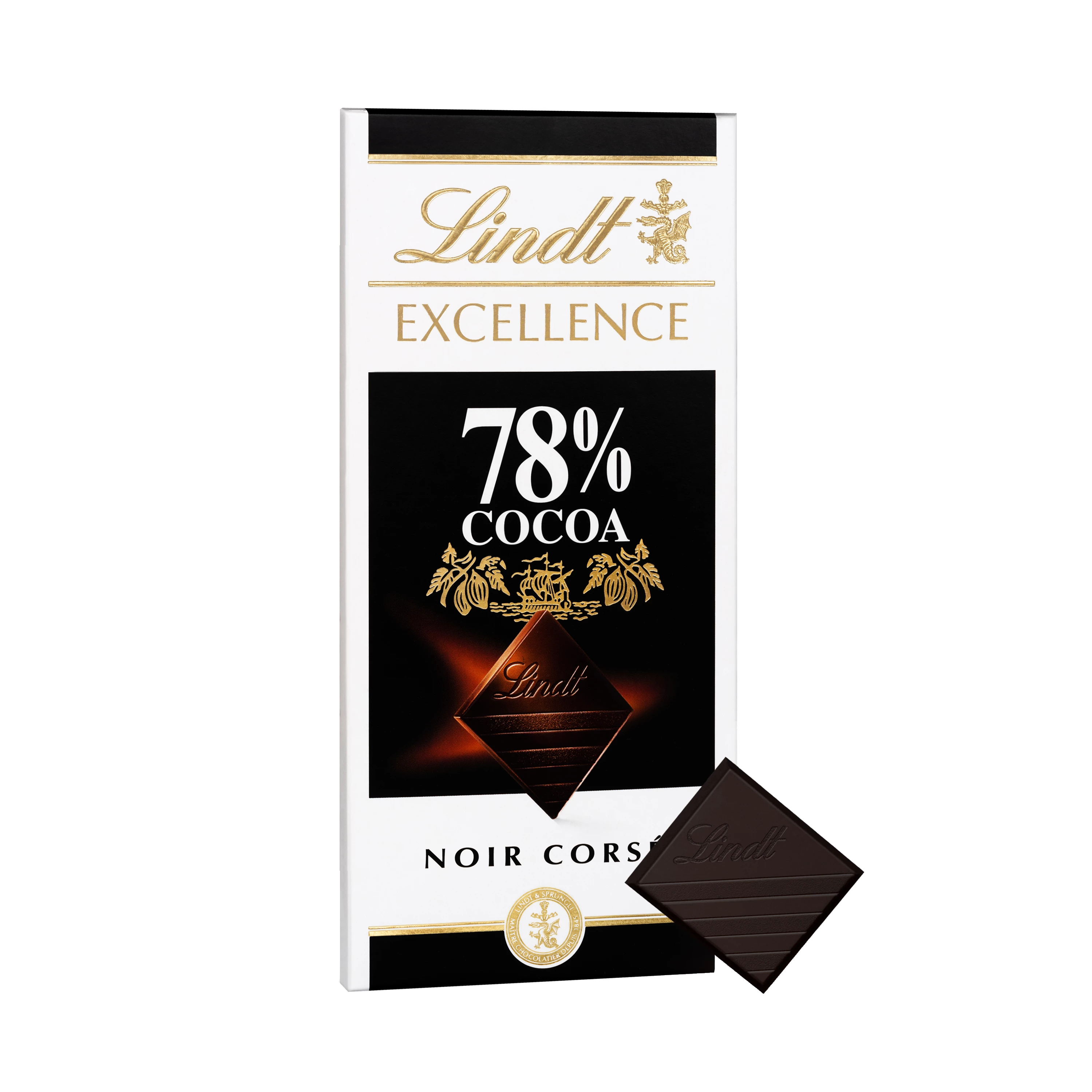 Таблетка Excellence Black 78% какао 100 г - LINDT