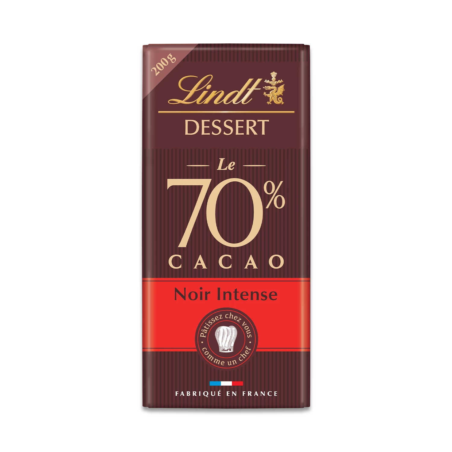 Таблетка какао Dark Dessert 70% Intense, 200 г - LINDT