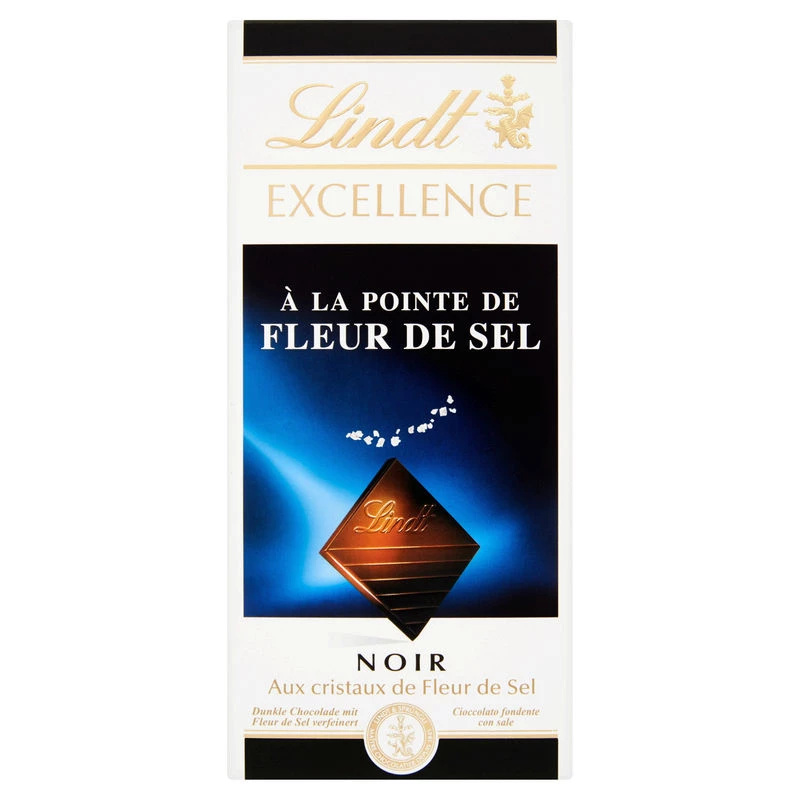 Excellence Noir Flor De Sel Tableta 100 G - LINDT