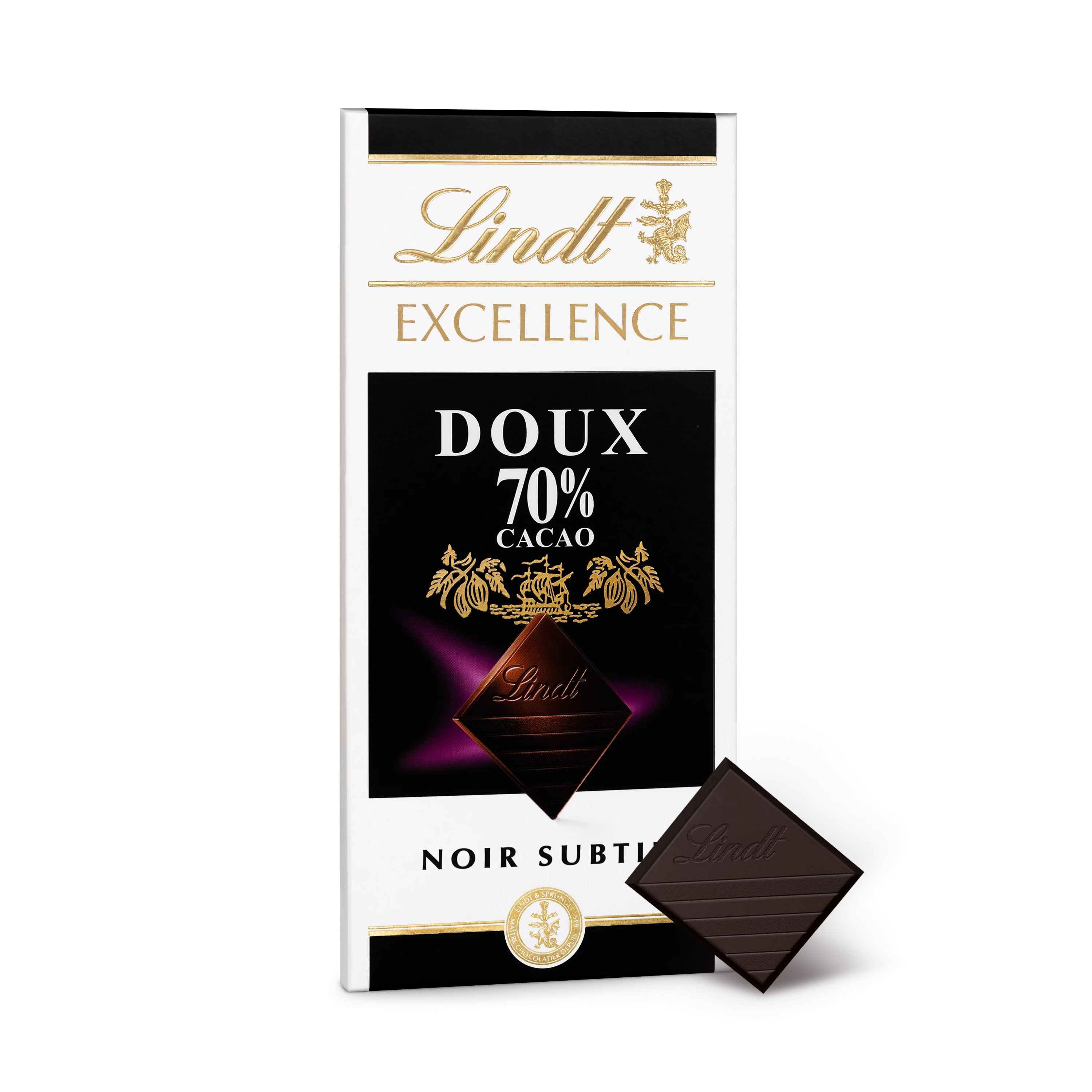 Excellence Noir 70% Cacao Doux Tablette 100 G - LINDT