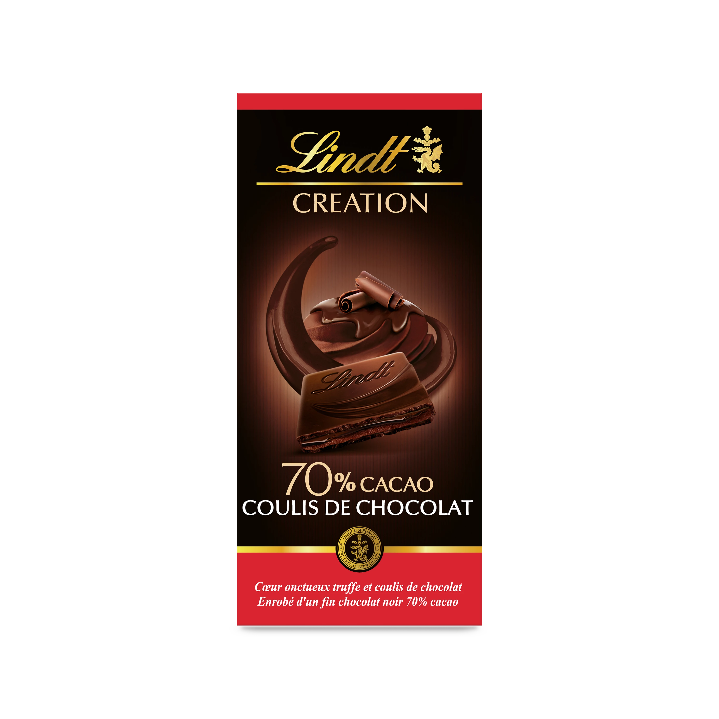 Création 70% Coulis Chocolat  Tablette 150 G - LINDT