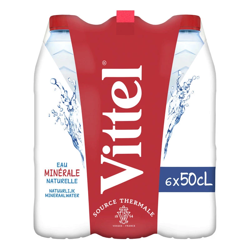 Natural mineral water 6x50cl - VITTEL