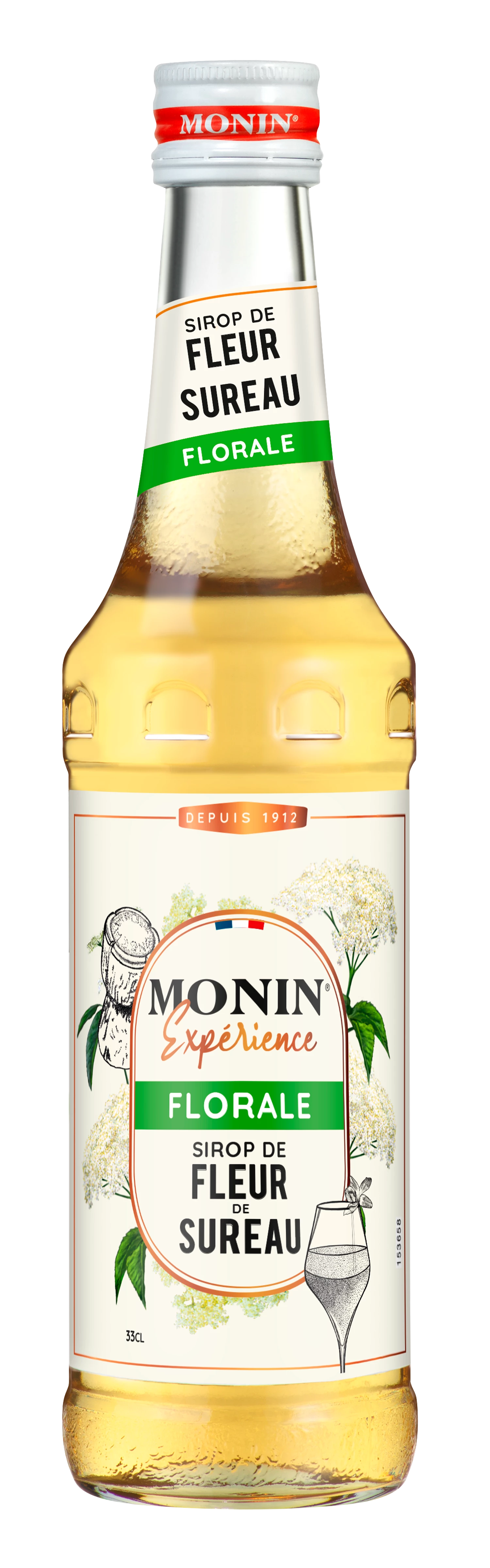 Elderflower Syrup; 33cl - MONIN