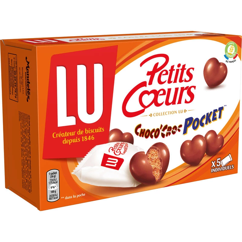 Шоколад "Сердечки" карманный 180г - LU