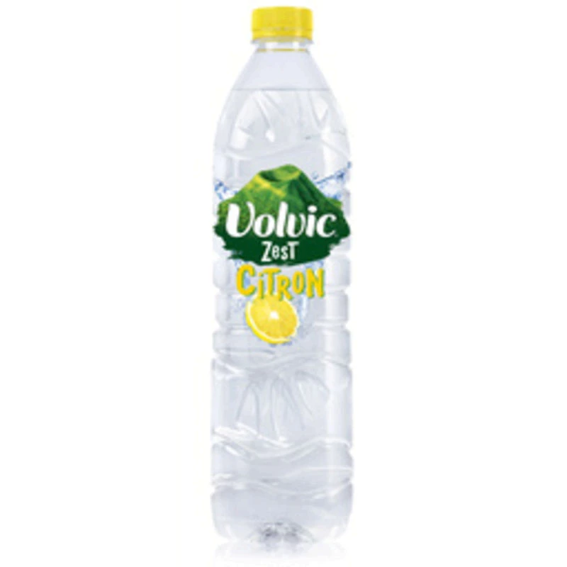 Água mineral aromatizada com raspas de limão 1,5L - VOLVIC
