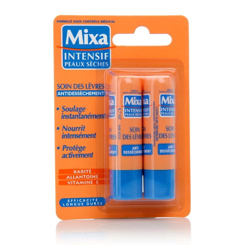 Anti-drying lip balm duo - MIXA