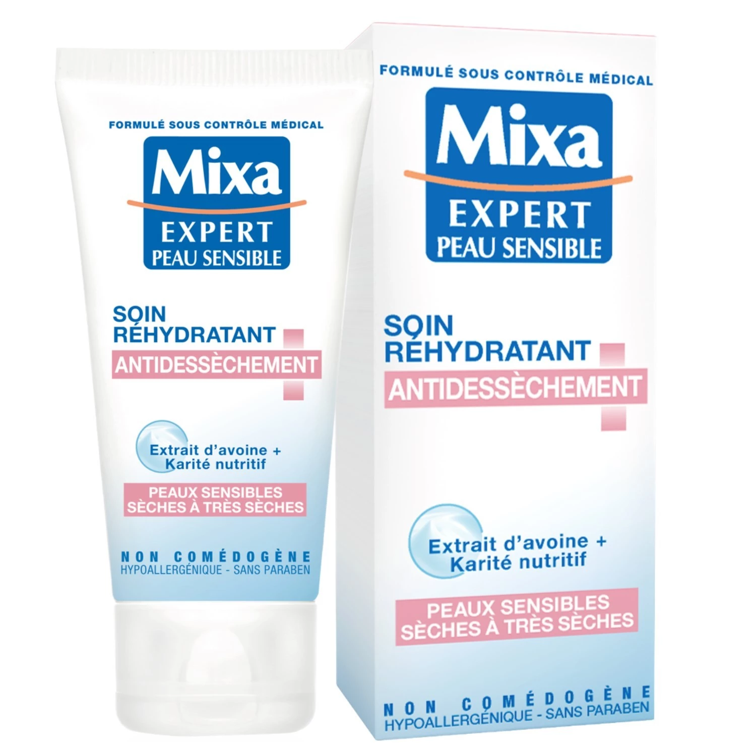 Trattamento reidratante anti-secchezza per pelli sensibili e molto secche, 50 ml - MIXA