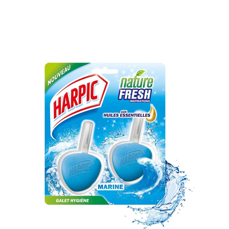 Galet hygiène WC marine x2 - HARPIC