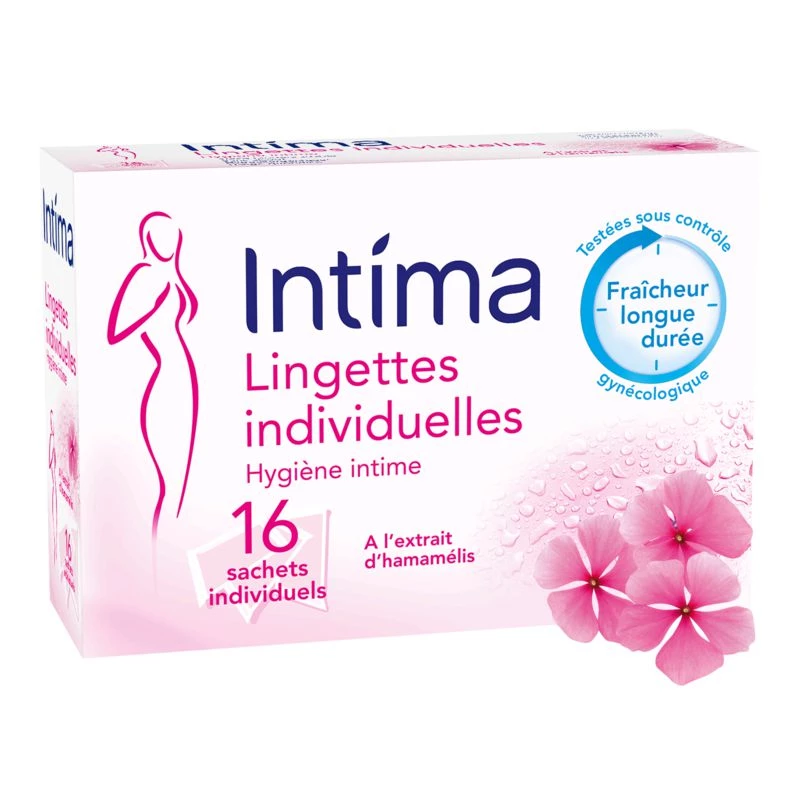 Lingettes Individuelles X16 -intima