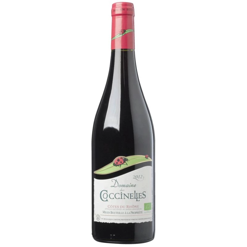 Vin Rouge AOP Côtes-du-Rhône Bio, 13.5°, 75cl - DOMAINE DES COCCINELLES
