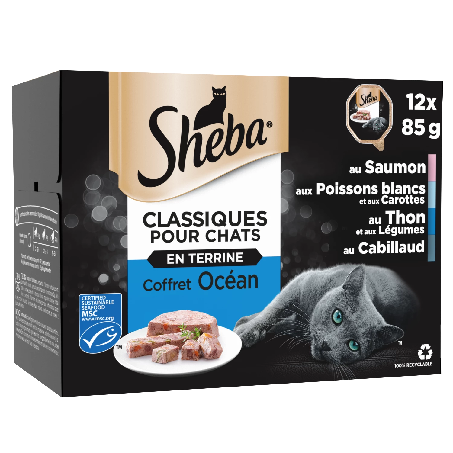 Ocean terrine cat food 12x85g - SHEBA