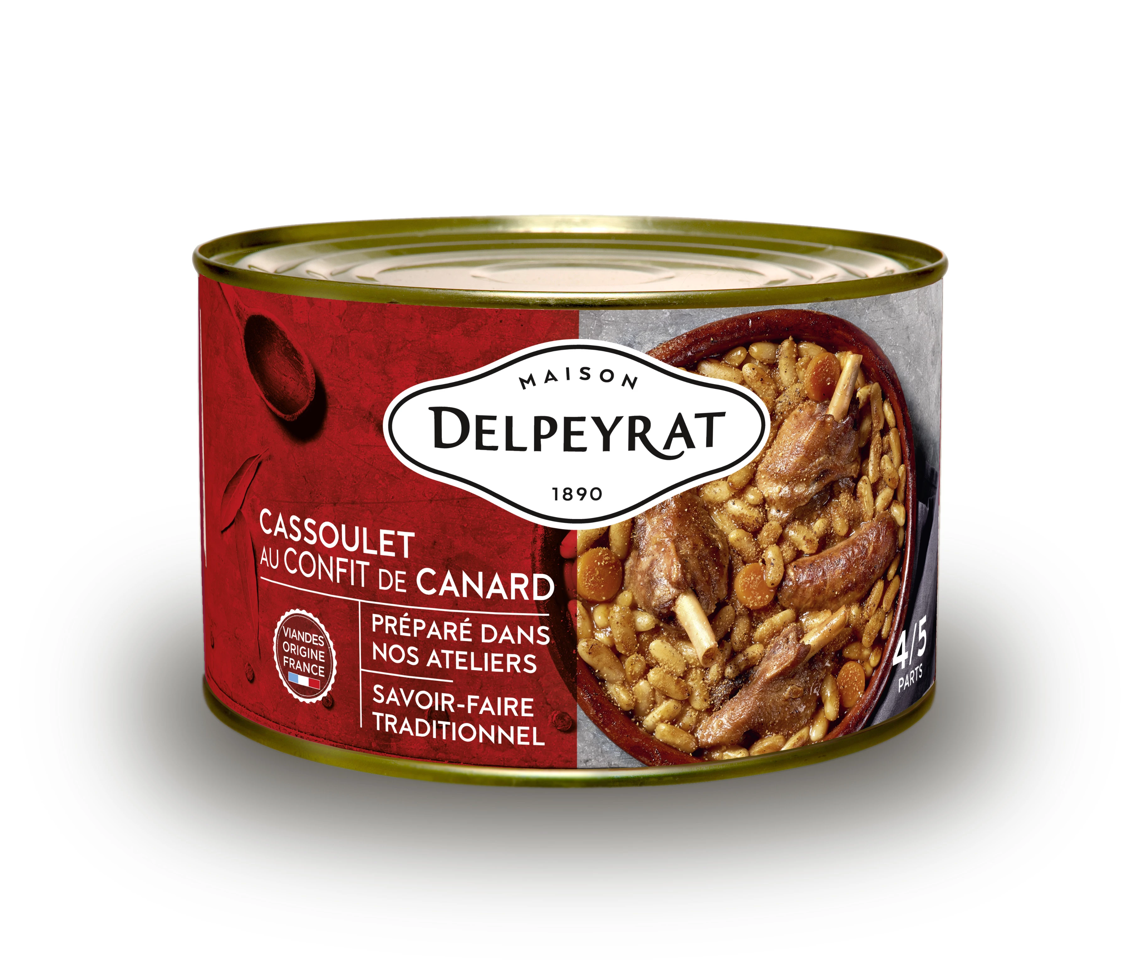 Duck Cassoulet Cooked Dish, 1.5kg - DELPEYRAT