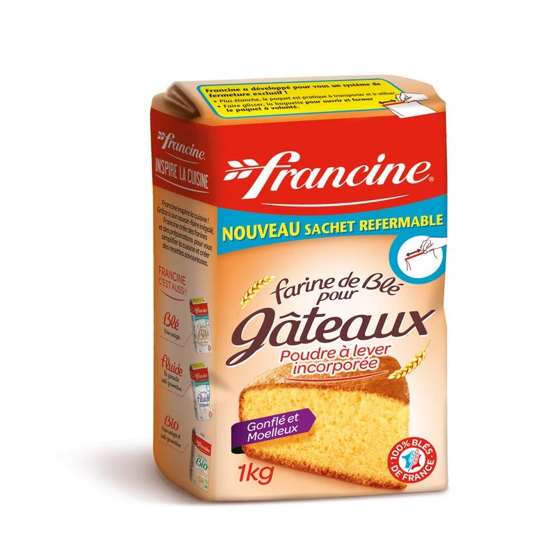 Wheat flour for cakes T45 1kg - FRANCINE