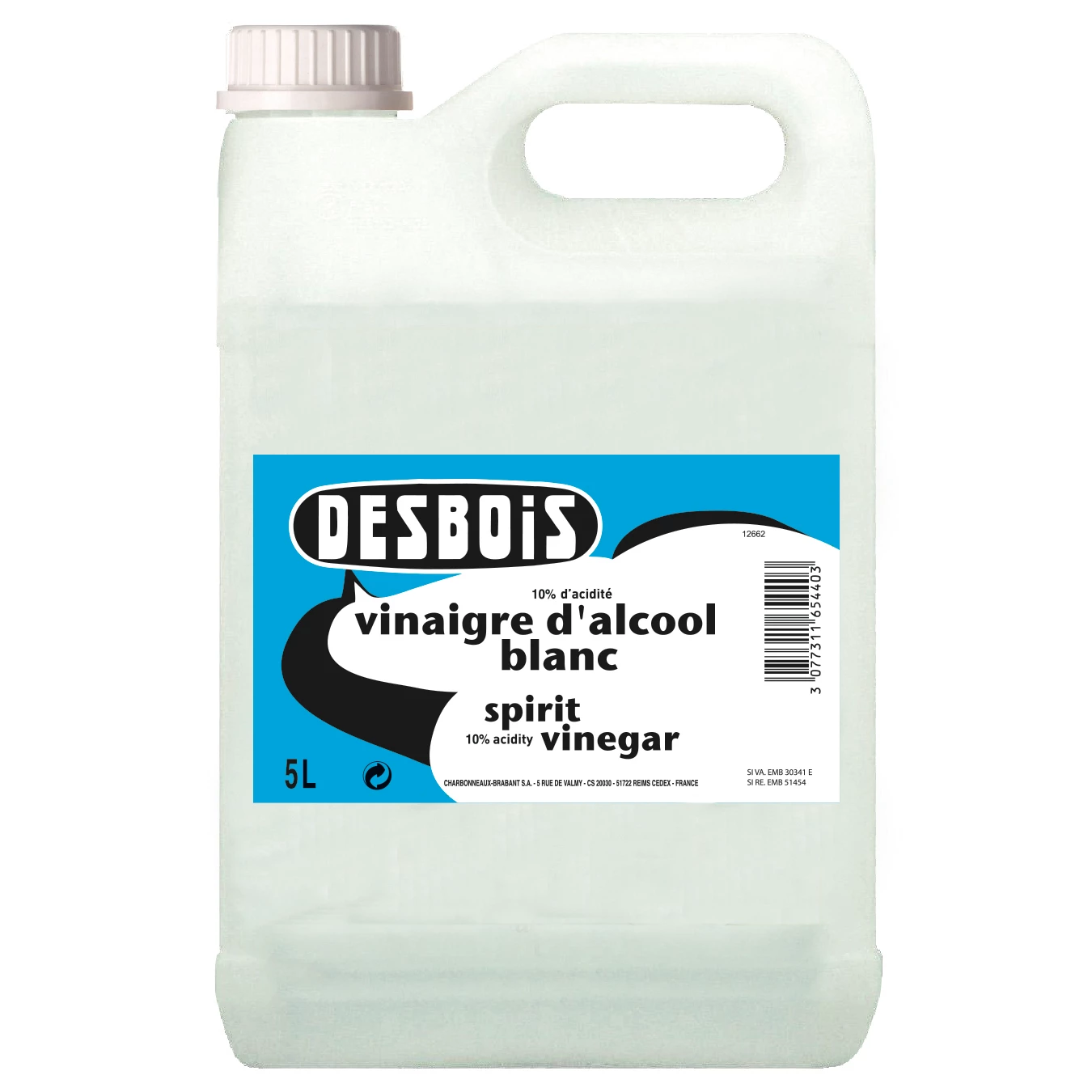 White Alcohol Vinegar, 5l - DESBOIS