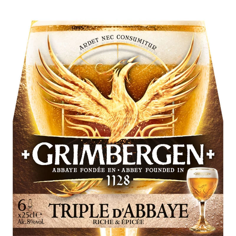 Bia Abbayen Triple Blonde Abbey 6x25cl - GRIMBERGEN