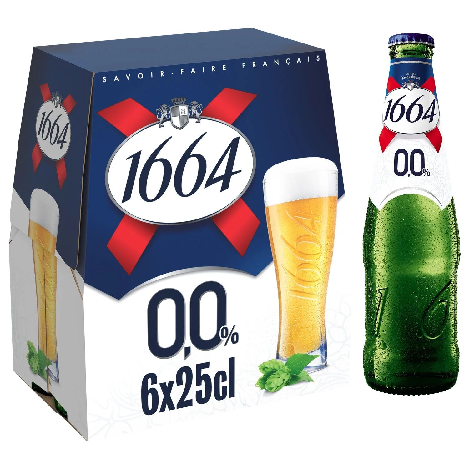 Безалкогольное светлое пиво, 6x25cl - 1664