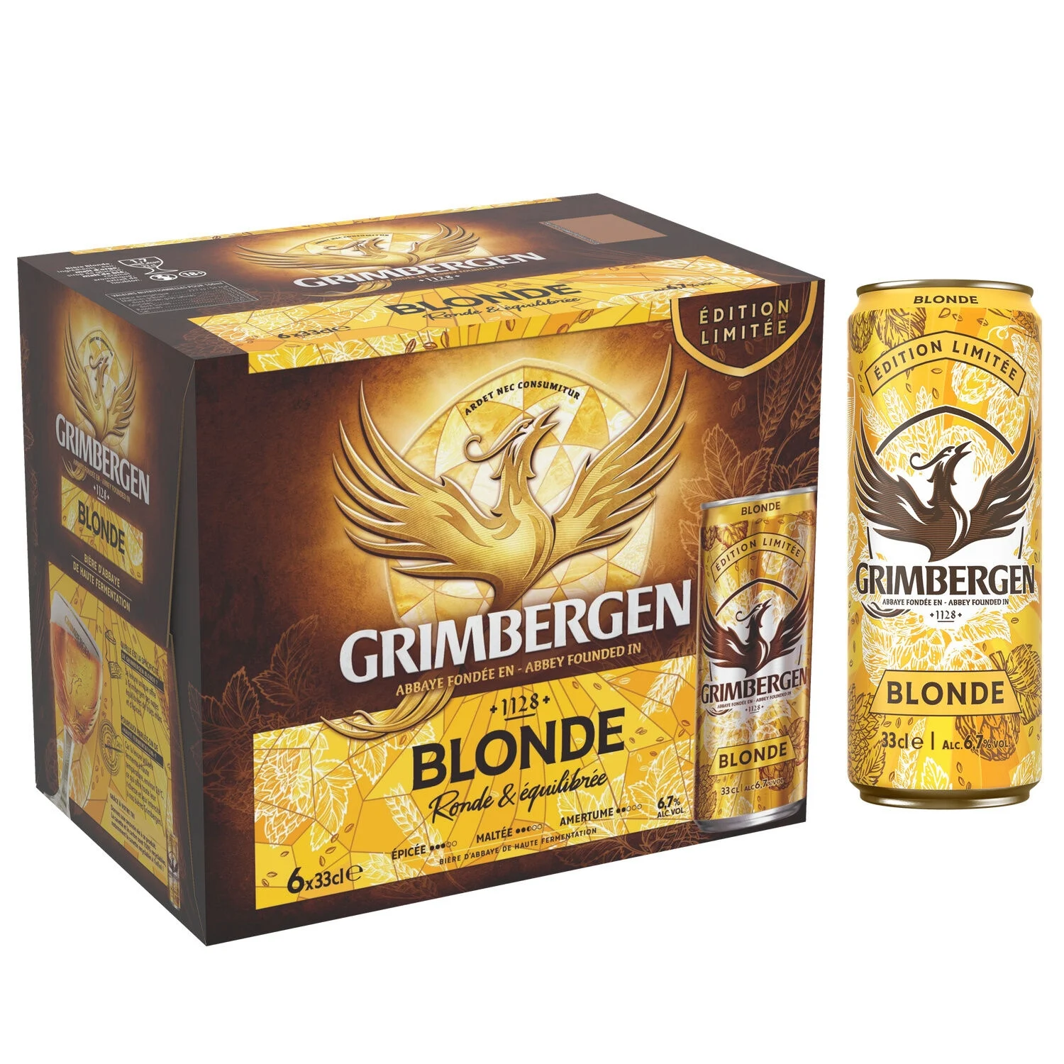 Bière Blonde, 6,7°, 6x33cl - GRIMBERGEN