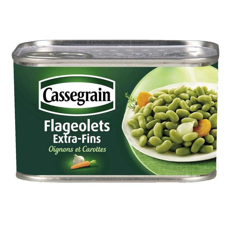 Flageolets Extra Flossen, 265g - CASSEGRAIN