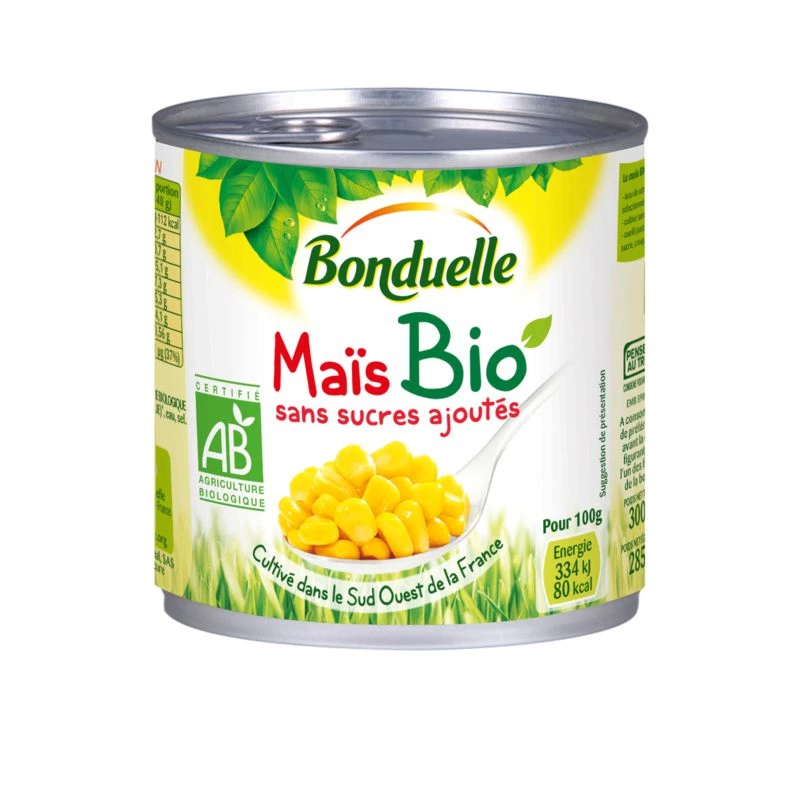 Bio-Mais ohne Zuckerzusatz Bio 285g - BONDUELLE