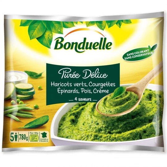 Puree 4 flavors with vegetables 780g - BONDUELLE