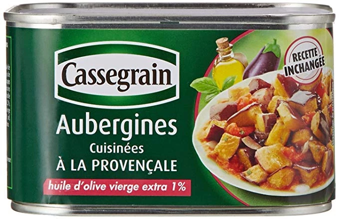 Eggplants Cooked Provencal Style; 375g - CASSEGRAIN