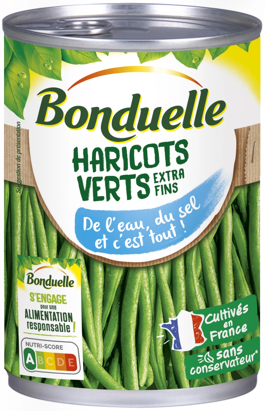 Haricots Verts Extra-Fins; 220g  -  BONDUELLE