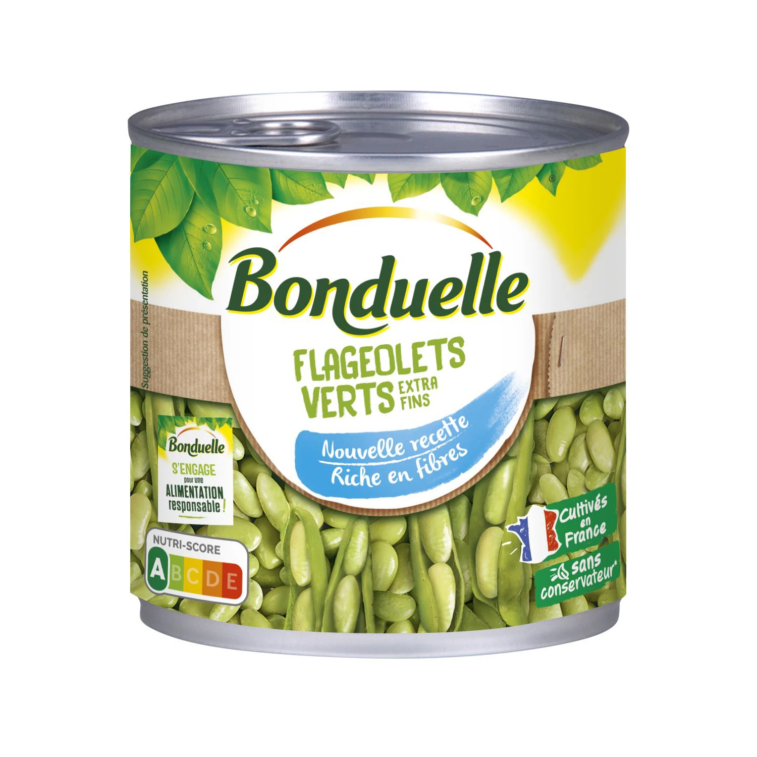 Flageolets Verts Extra Fins; 265g -  BONDUELLE
