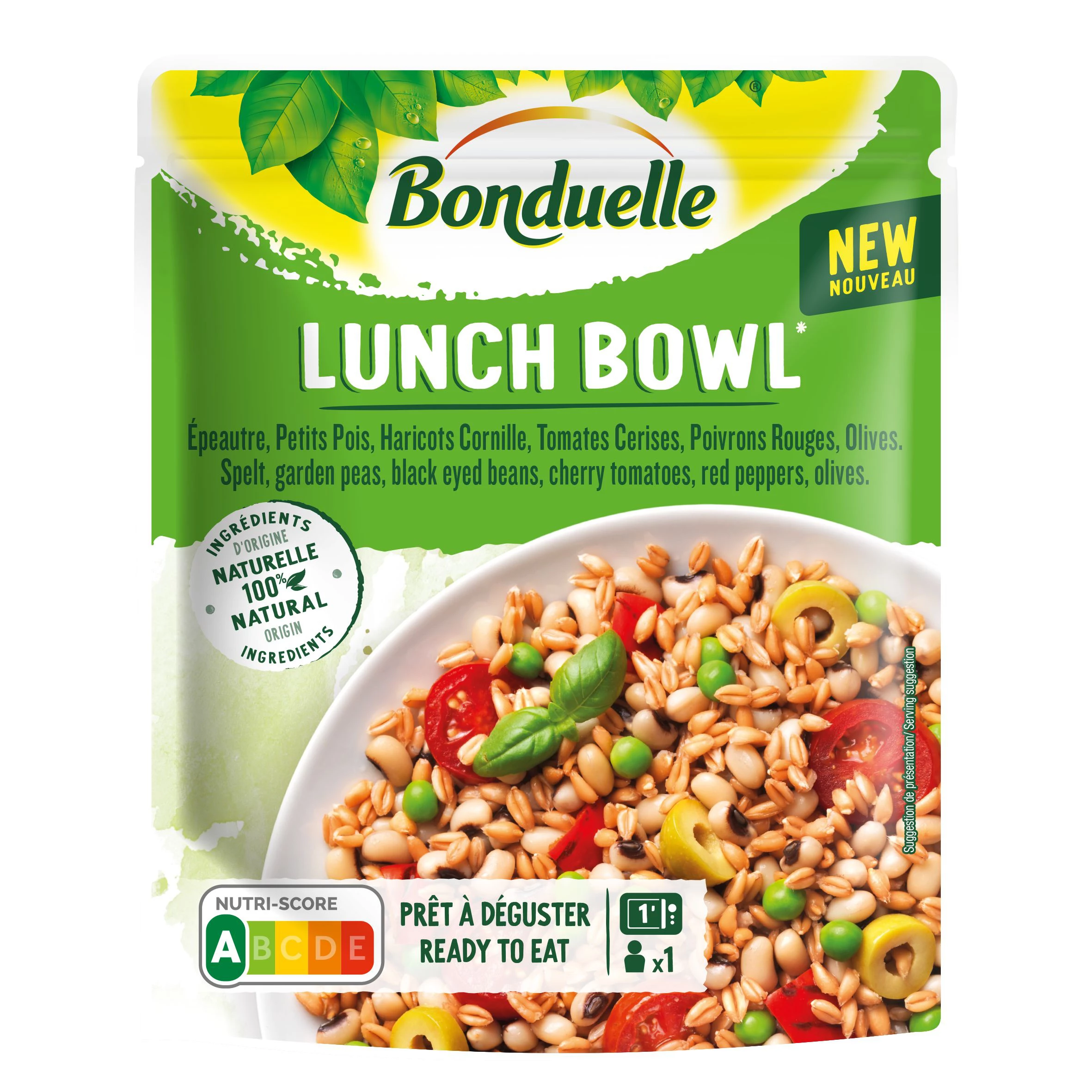 Ready Meal Lunch Bowl with Spelled and Vegetables; 250g - BONDUELLE