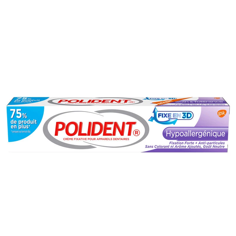 Adhesive cream for dental appliances 70g - POLIDENT