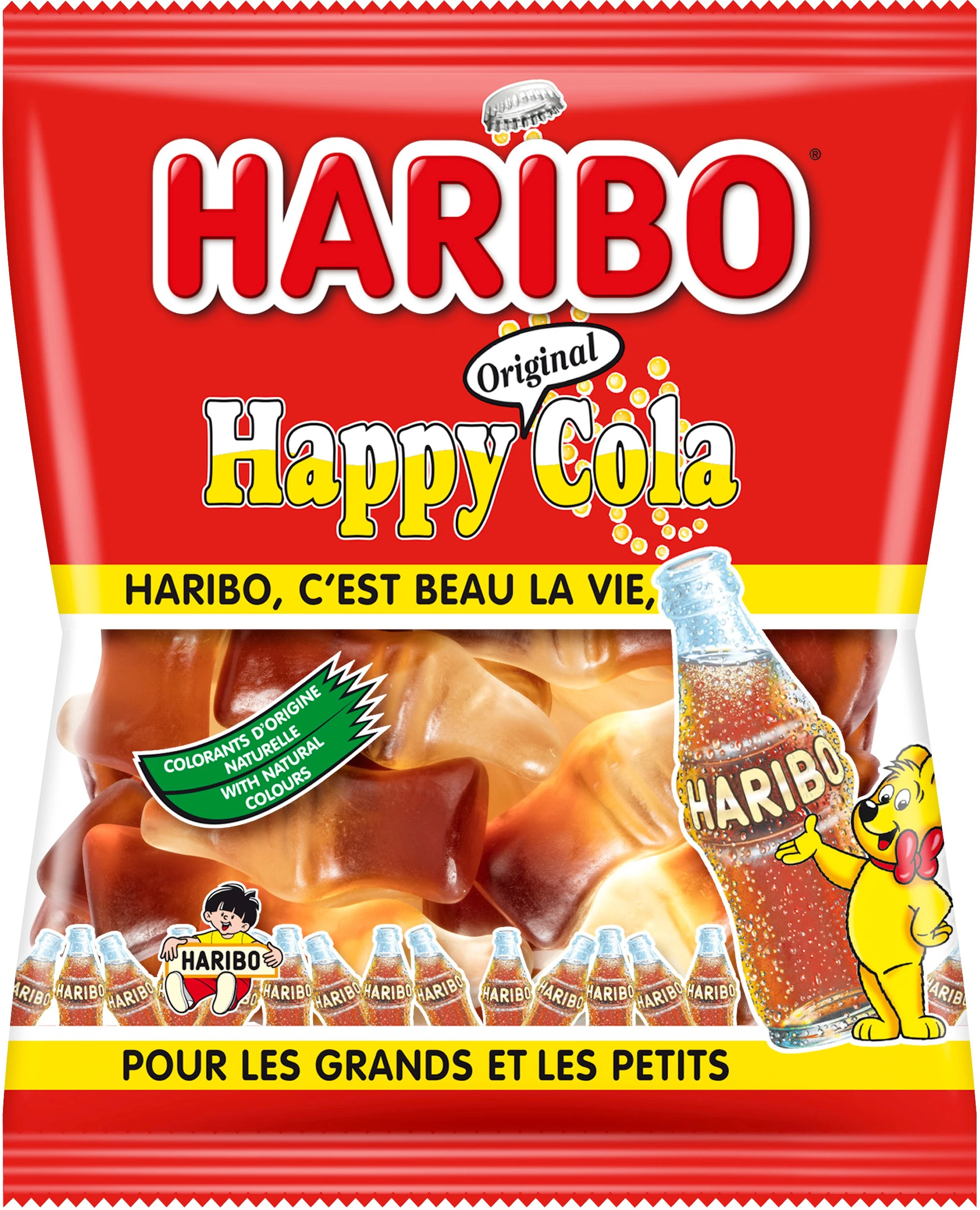 Bonbons Happy Cola; mini sachet 40g - HARIBO