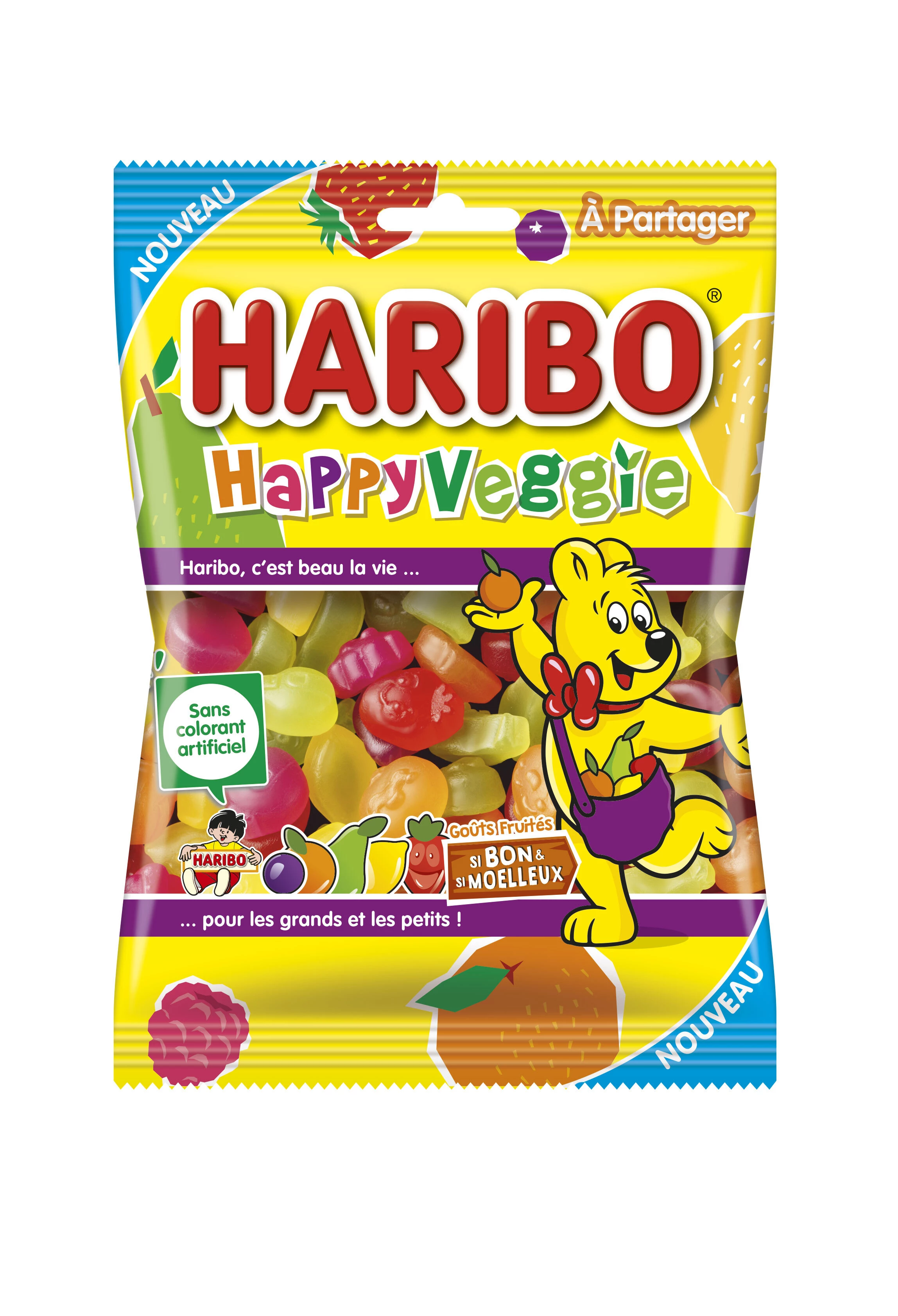 Bonbons Happy Veggie; 170g - HARIBO