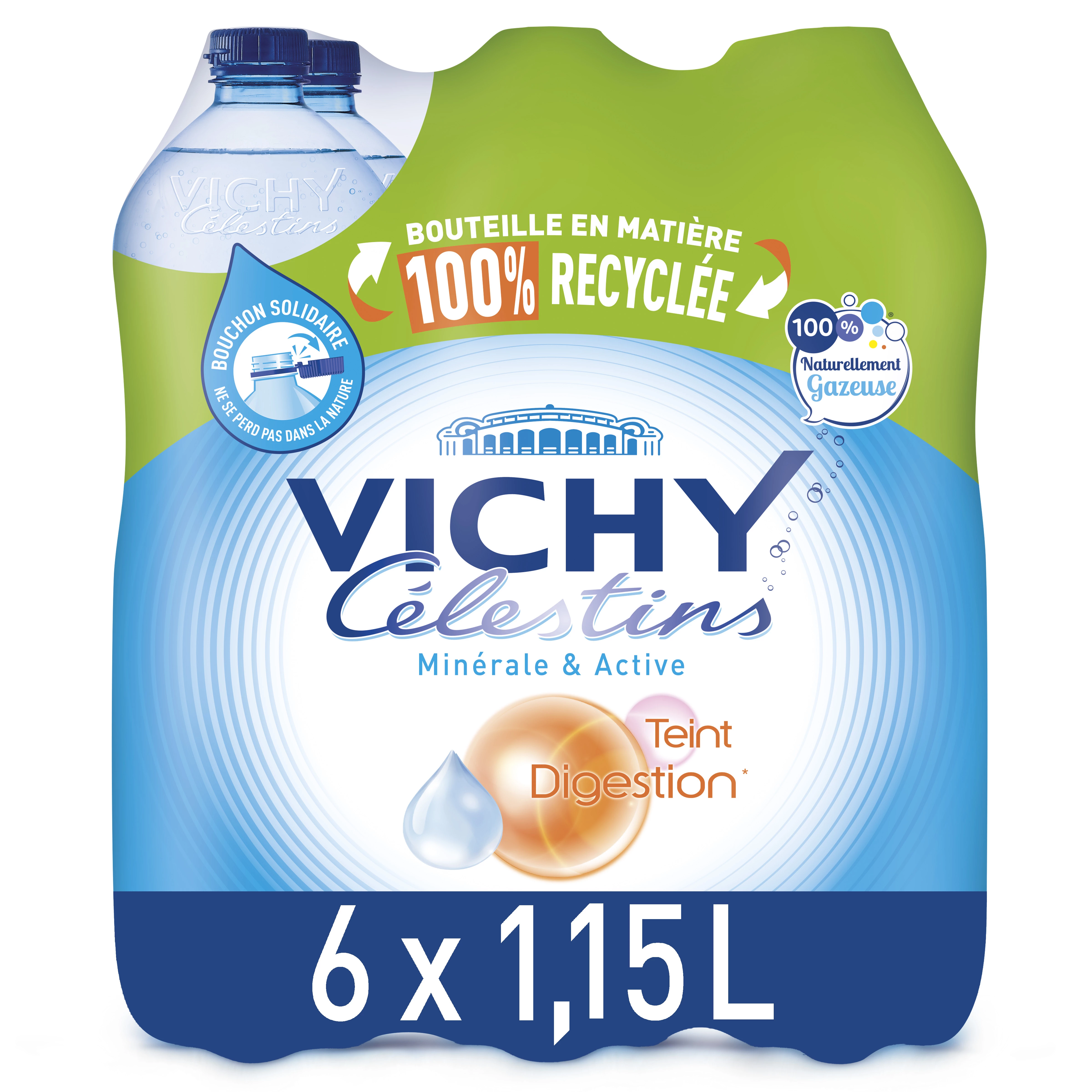 Water Gas Vichy Celestins 6x1 1
