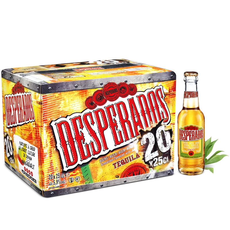 Bia hương vị Tequila, 20x25cl - DESPERADOS
