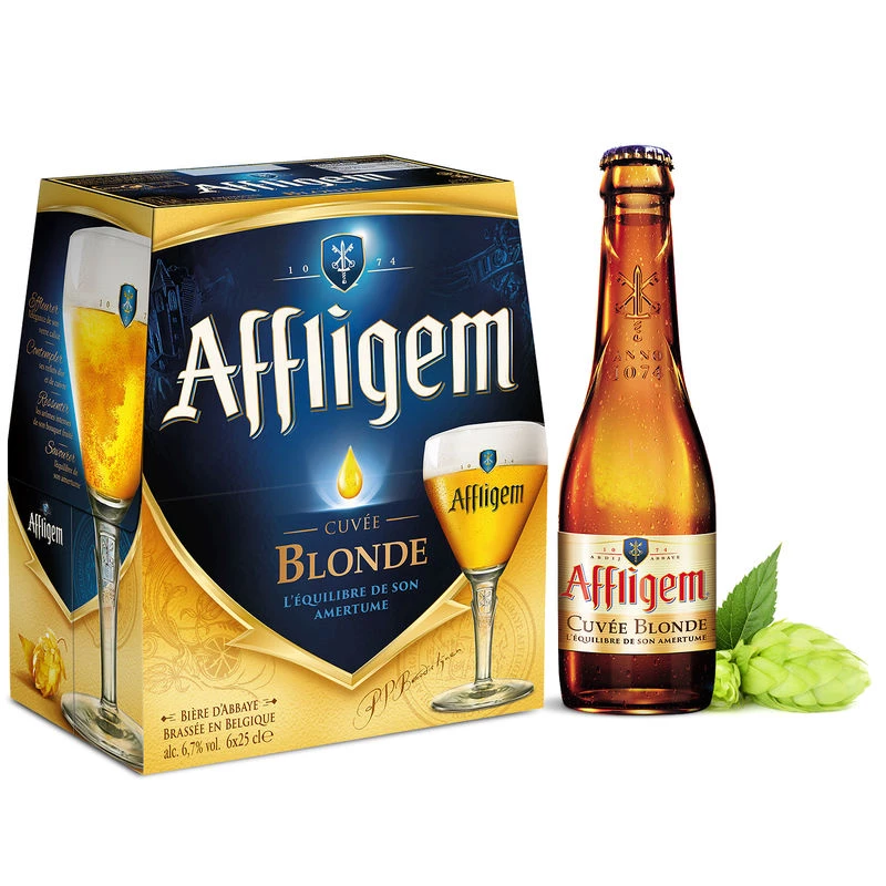 Bia Abbey Cuvée Blonde, 6x25cl - AFFLIGEM