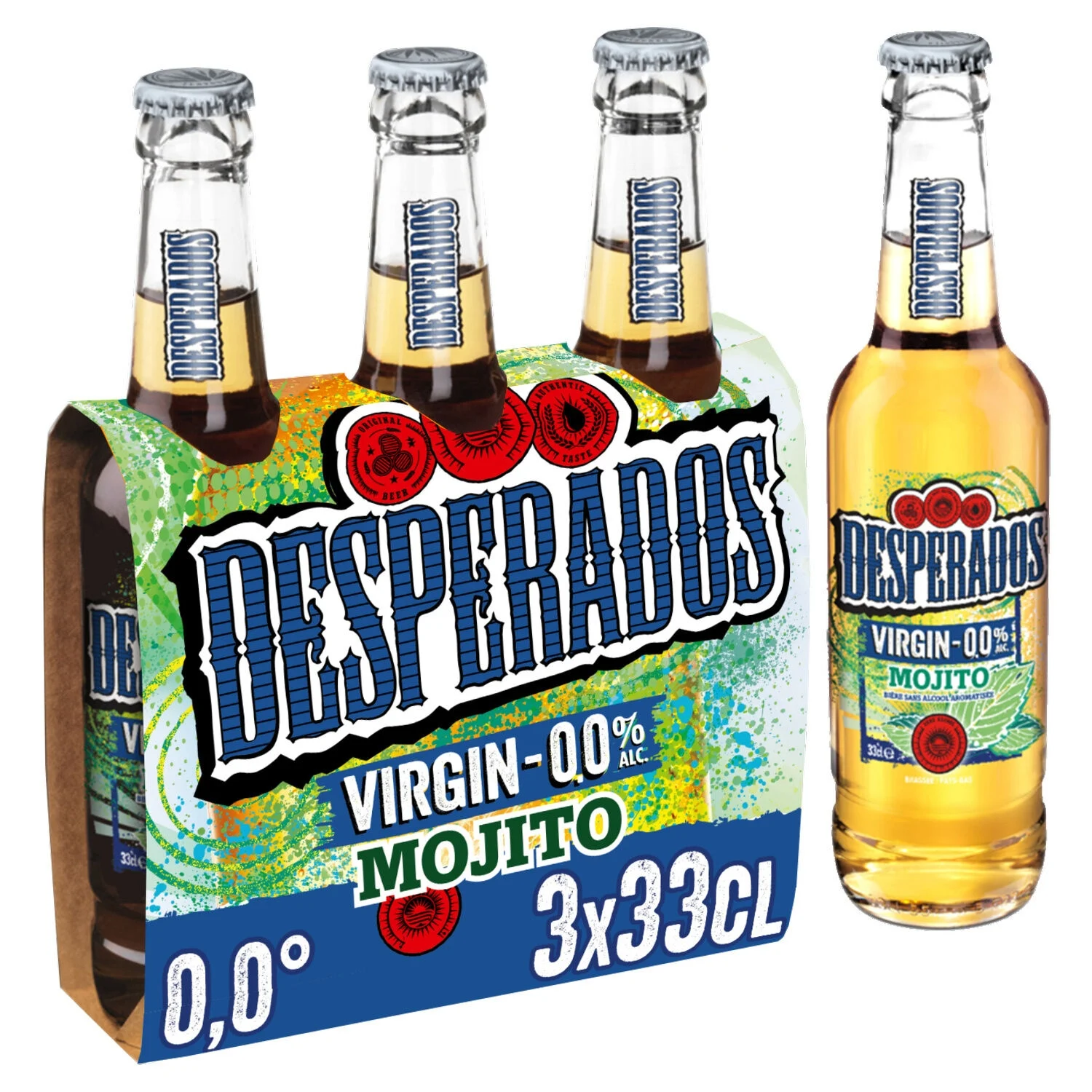 Bia không cồn vị Mojito, 3x33cl - DESPERADOS