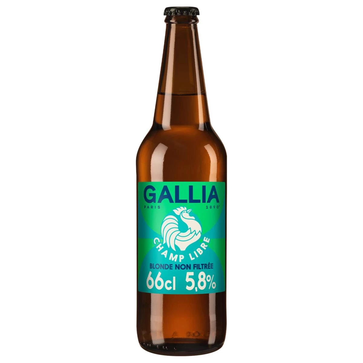 Bière Blonde Non Filtrée 5,8% 66cl - Gallia