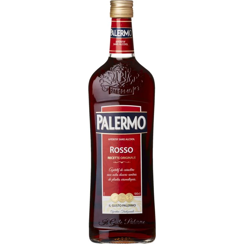 Aperitivo Orignial Rosso Sem Álcool, 1l - PALERMO
