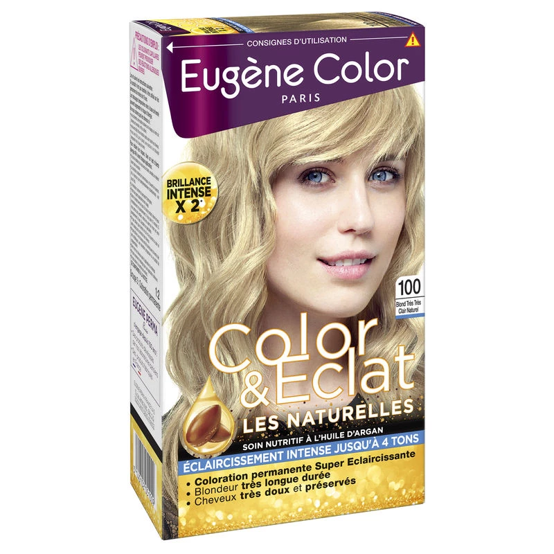 Coloration Permanente blond trÃ¨s trÃ¨s clair naturel 100 - EUGENE COLOR