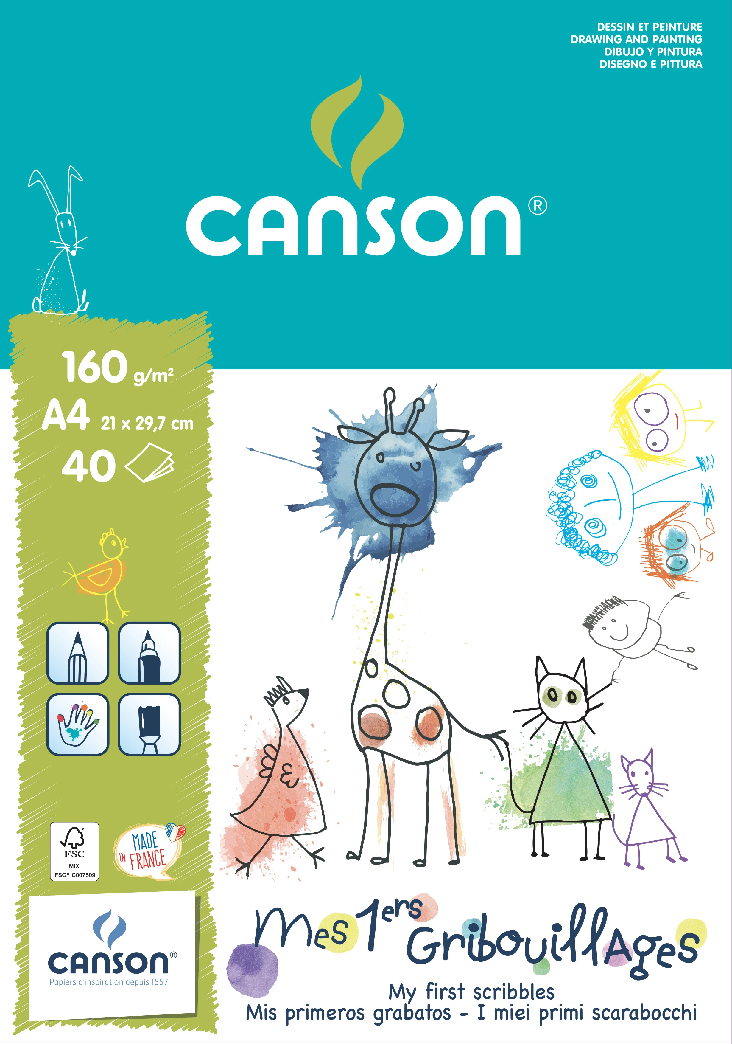 Bloc Canson Dessin 40f A4