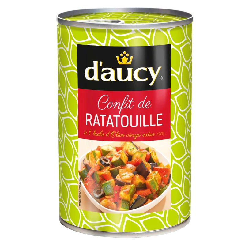 Confit Ratatouille à l'huile d'olive extra vierge 375g - DAUCY