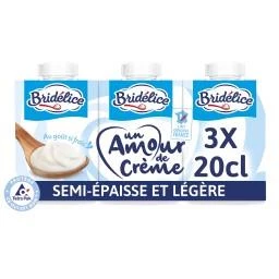 Crème Semi-Épaisse 3x20cl - Bridelice