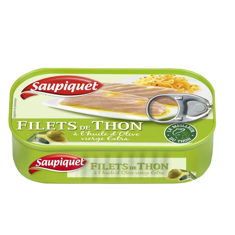 Tuna Fillet in Olive Oil, 115g - Saupiquet