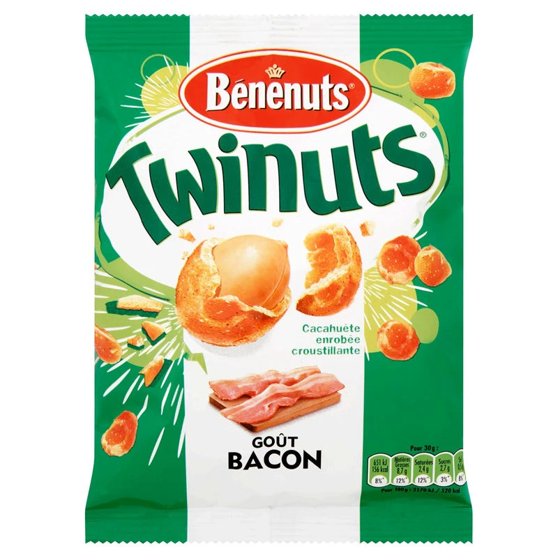 Đậu Phộng Bọc Hương Vị Bacon Twinuts, 150g - BENENUTS